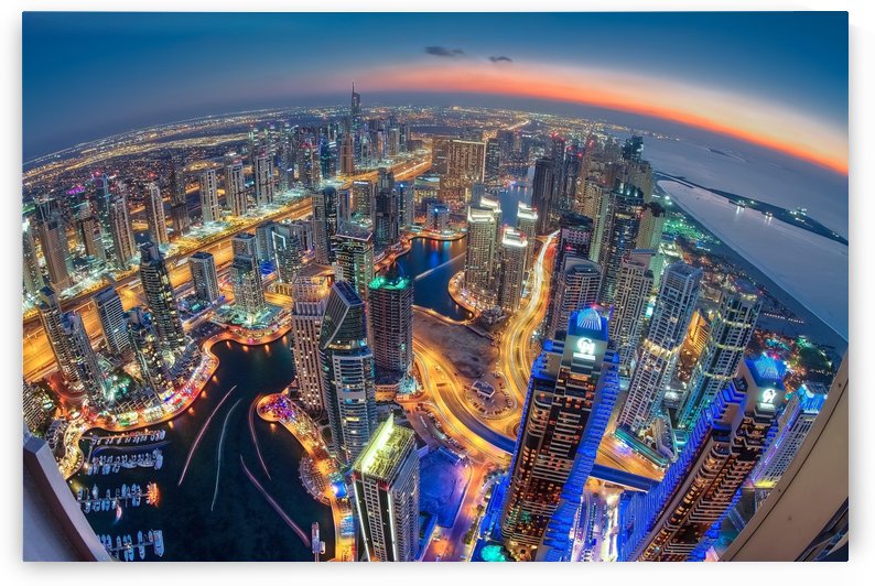 Dubai Colors of Night by 1x