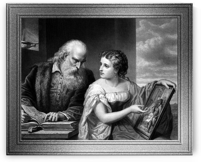 Philosophy and Christian Art by Engraver W. Ridgway Classical Art Old Masters Reproduction by xzendor7