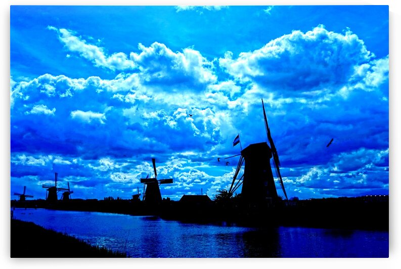 Windmills of the Netherlands 4 of 4 - Kinderdijk  by 360 Studios