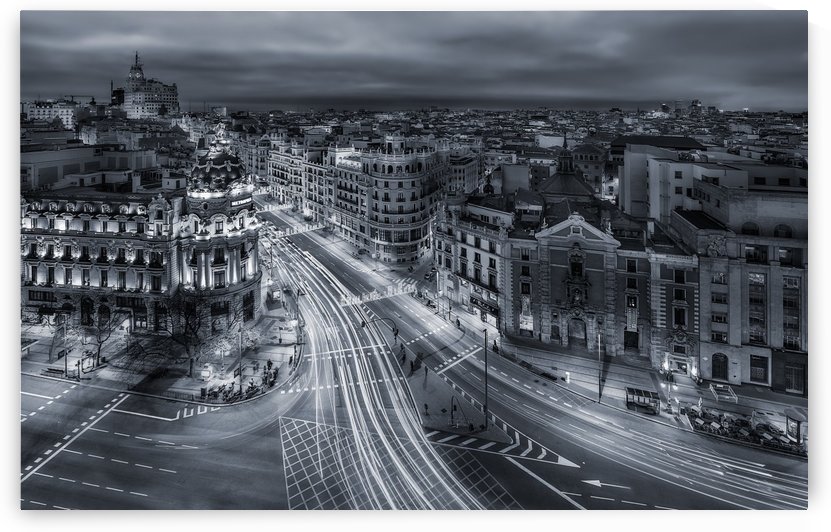 Madrid City Lights by 1x