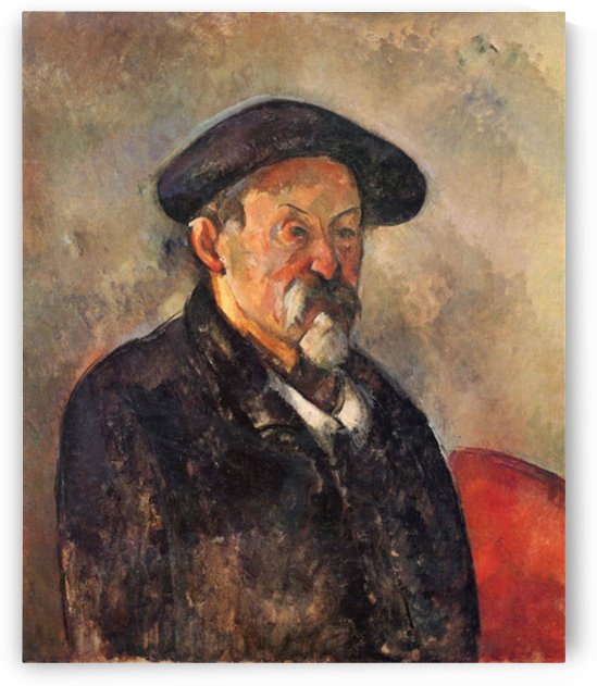 Self Portrait with Beret by Cezanne