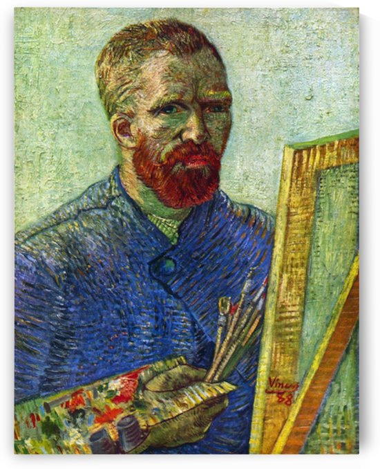 Self portrait in front easel by Van Gogh