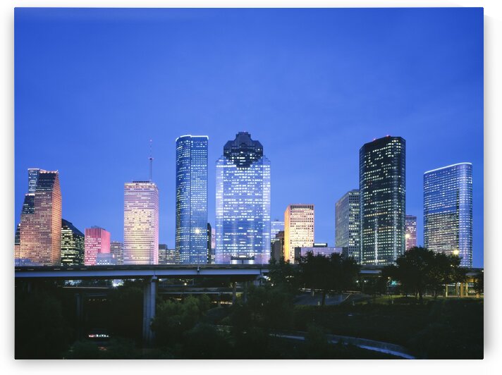 Houston Texas skyline by Tony Tudor