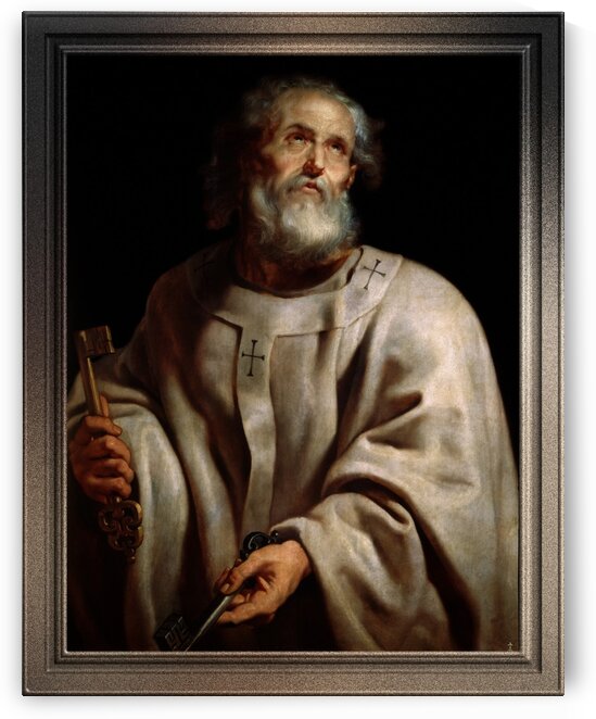 Saint Peter by Peter Paul Rubens Old Masters Classical Art Reproduction by xzendor7