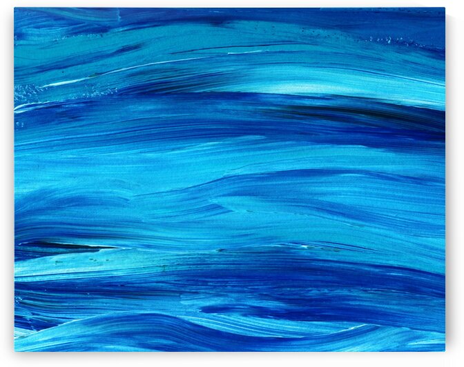 Sea Ocean Waves Coastal Beach House Nautical Decor I by Irina Sztukowski