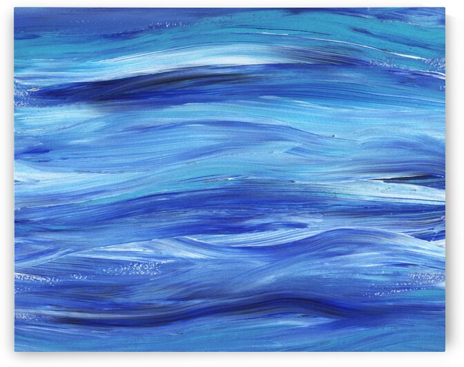 Sea Ocean Waves Coastal Beach House Nautical Decor III by Irina Sztukowski