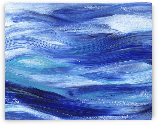 Sea Ocean Waves Coastal Beach House Nautical Decor IV by Irina Sztukowski