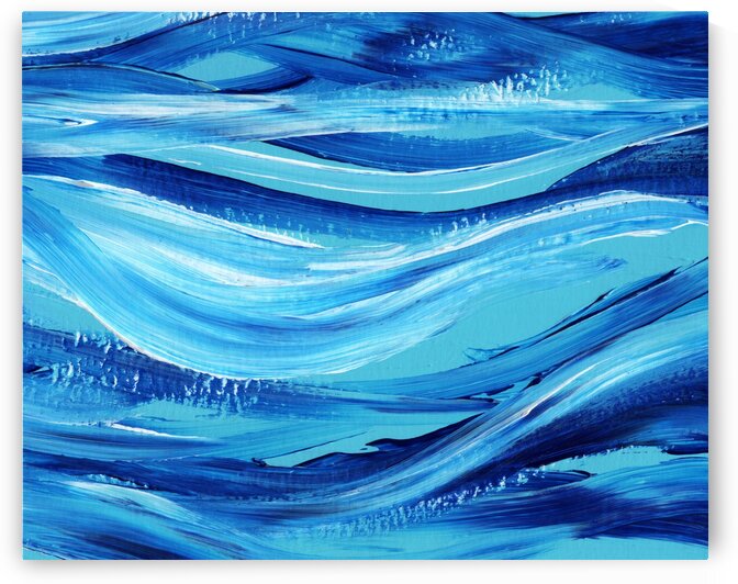 Sea Ocean Waves Coastal Beach House Nautical Decor VIII by Irina Sztukowski