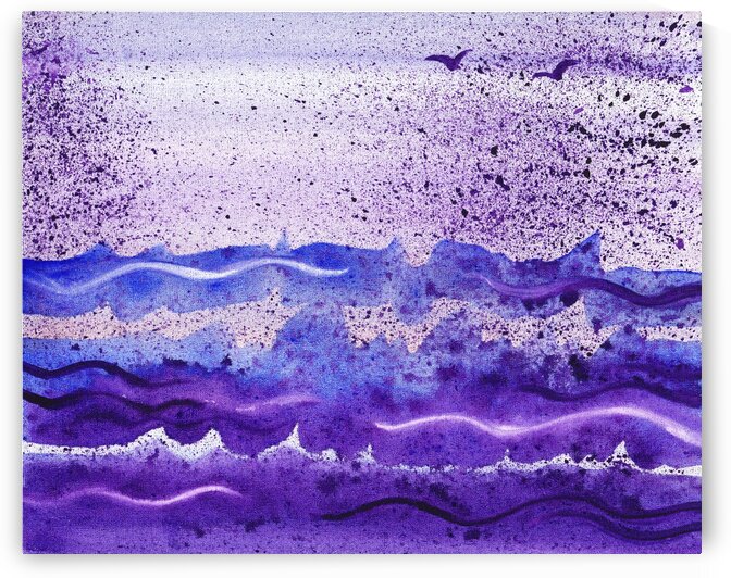 Sea Ocean Waves Coastal Beach House Nautical Decor XI by Irina Sztukowski