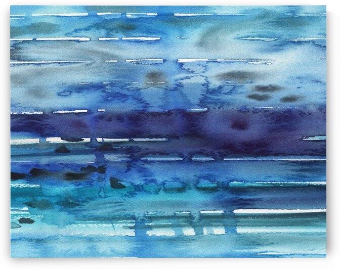 Sea Ocean Waves Coastal Beach House Nautical Decor XIII by Irina Sztukowski