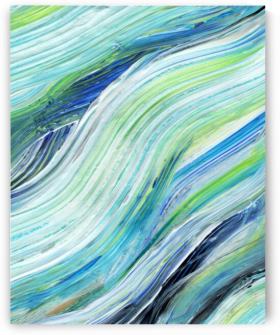 Sea Ocean Waves Coastal Beach House Nautical Decor XVIII by Irina Sztukowski
