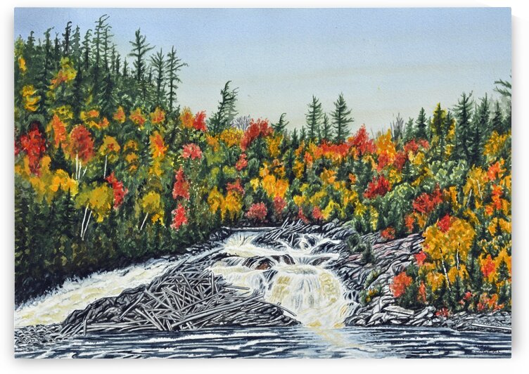 Chippewa Falls Painting by Stephen Emms