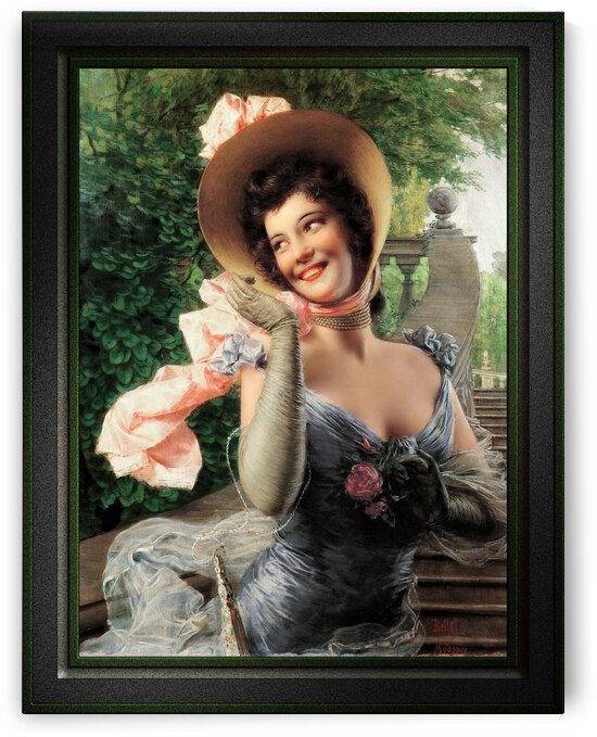 Portrait of a Lady by Gaetano Bellei Vintage Xzendor7 Old Masters Reproductions by xzendor7