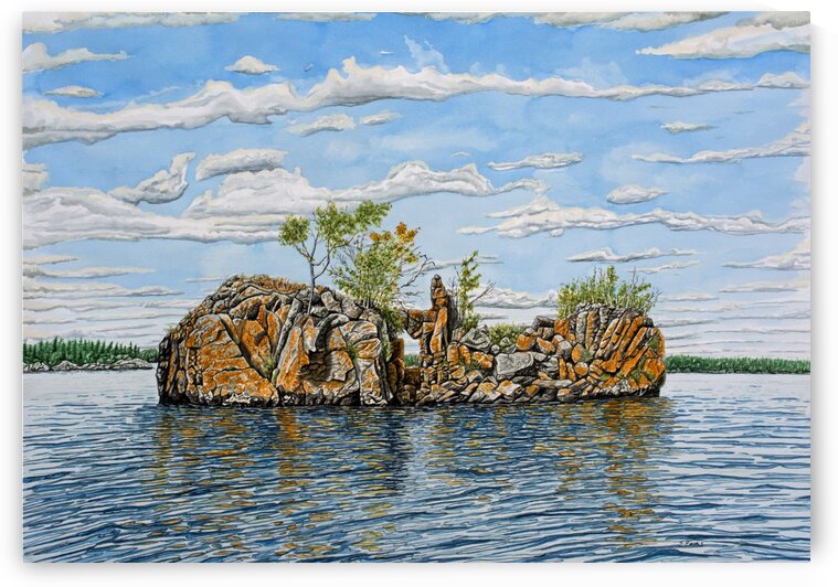 Boundary Islands Peace Painting by Stephen Emms