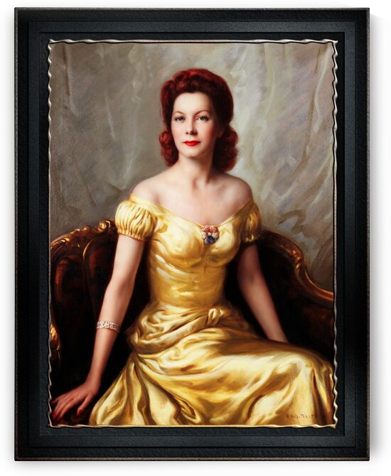 Portrait Of A Lady by Nikolai Vasilievich Kharitonov Old Masters Classical Fine Art Reproduction by xzendor7