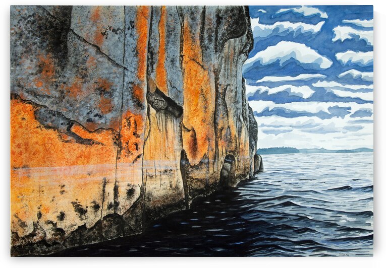 Pictographs Painting by Stephen Emms