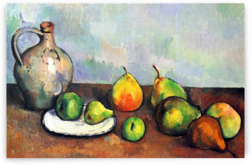 Still Life Jar and Fruit by Cezanne