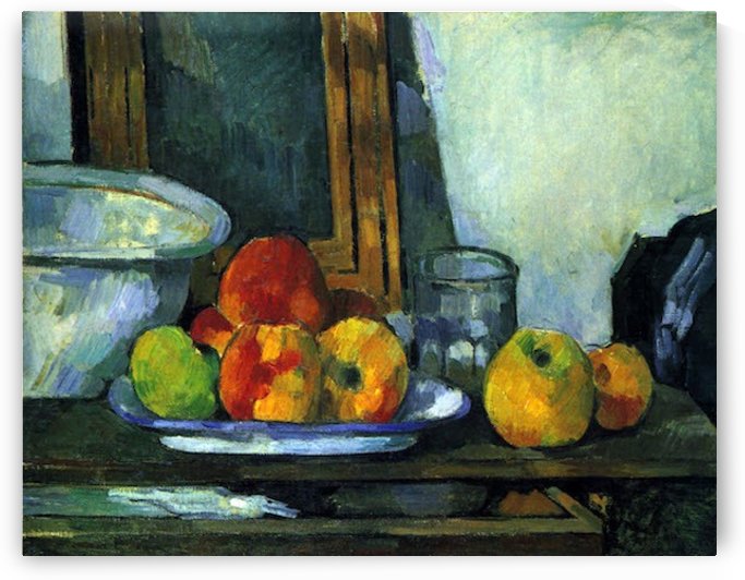 Still life with an open drawer by Cezanne