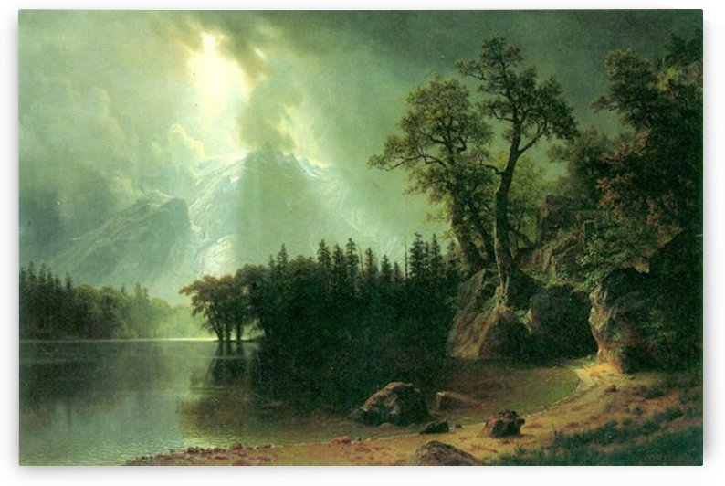 Storm over the Sierra Nevada by Bierstadt