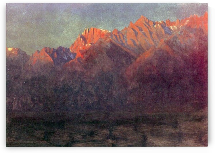 Sunrise in the Sierras by Bierstadt