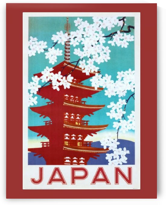Japan Flowers by VINTAGE POSTER