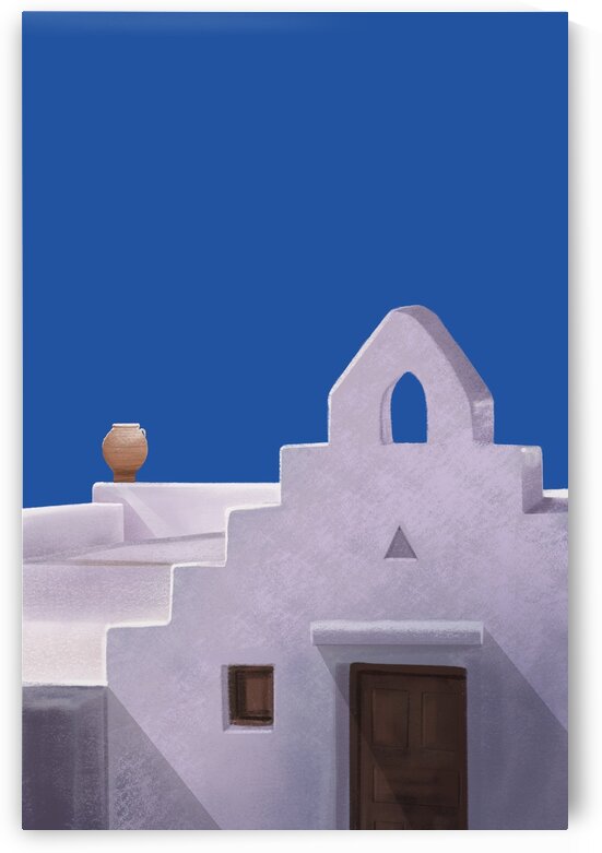 A Play of Shapes - Santorini - Greece by Cosmic Soup