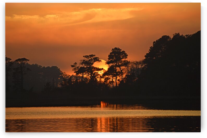 Assawoman Sunset near Ocean City by Bill Swartwout Photography