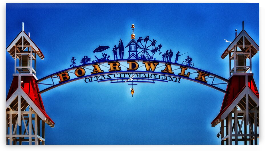 Boardwalk Arch in Ocean City MD by Bill Swartwout Photography