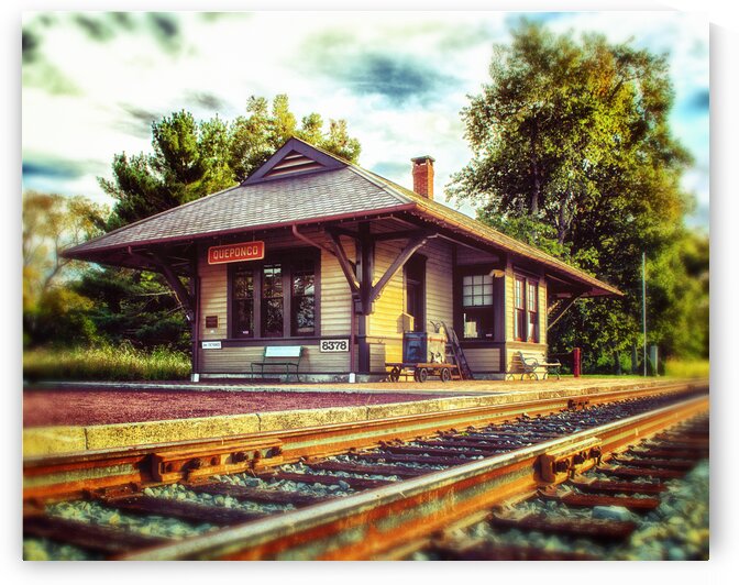 Queponco Railroad Station of Yesteryear by Bill Swartwout Photography