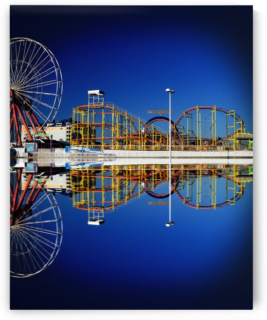 Ocean City Amusement Pier Reflections by Bill Swartwout Photography