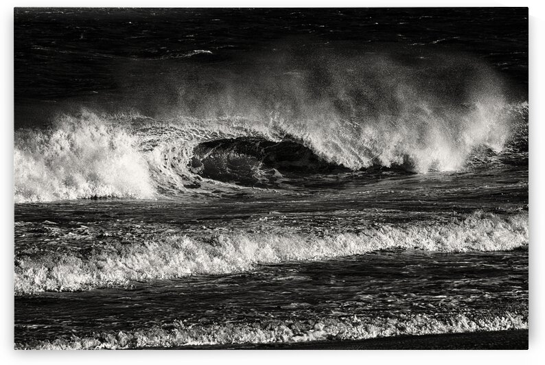 Surfs Up Ocean City in Black and White by Bill Swartwout Photography