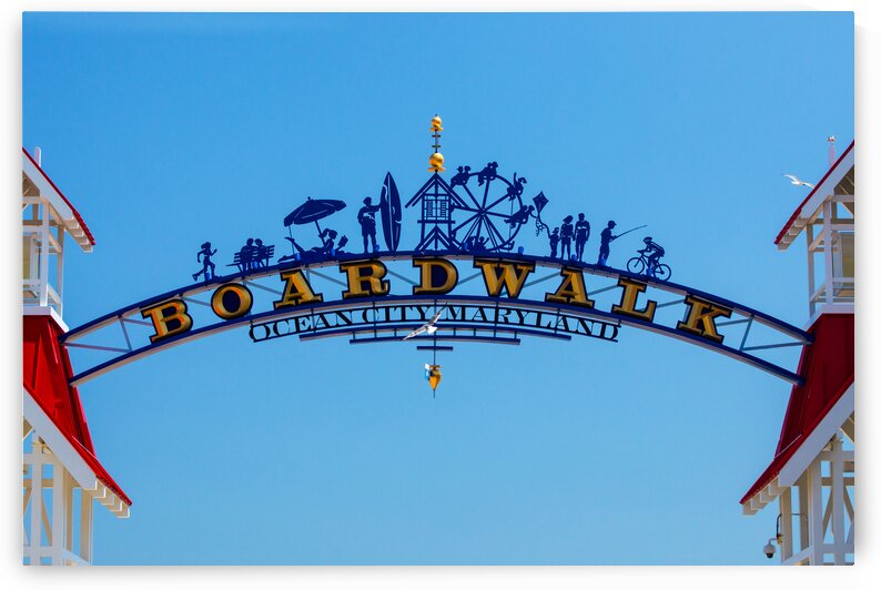Ocean City Boardwalk Arch by Bill Swartwout Photography