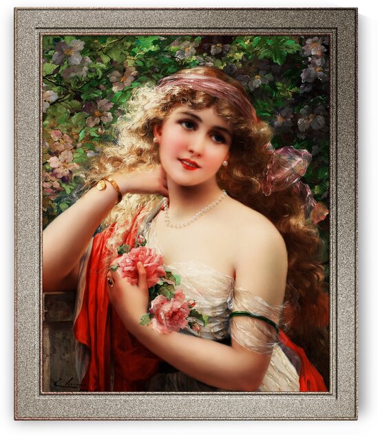 Le Printemps by Emile Vernon Old Masters Classical Art Reproduction by xzendor7