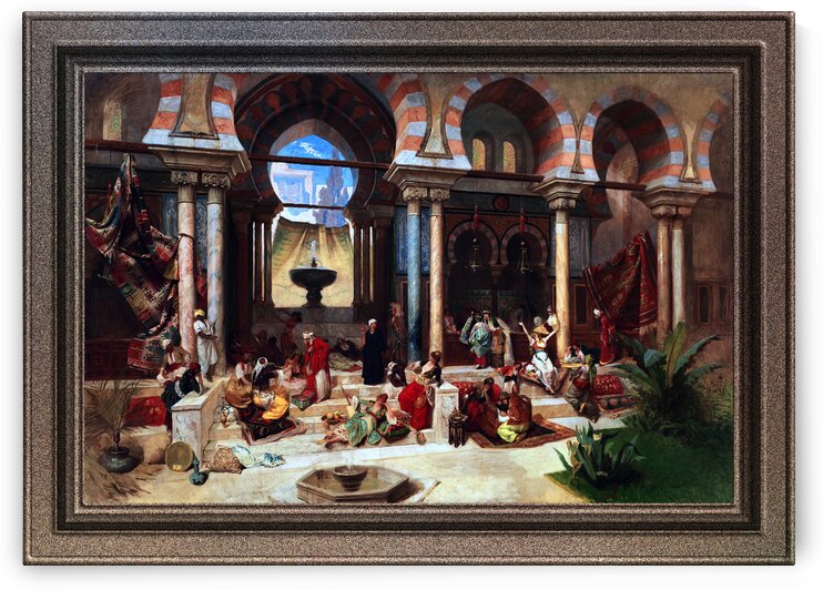 Haremsleben by Franz Xaver Simm Classical Art Old Masters Reproduction by xzendor7