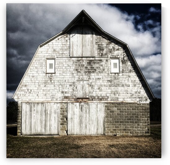 Old Barn Facade in a Bleached Rendition by Bill Swartwout Photography