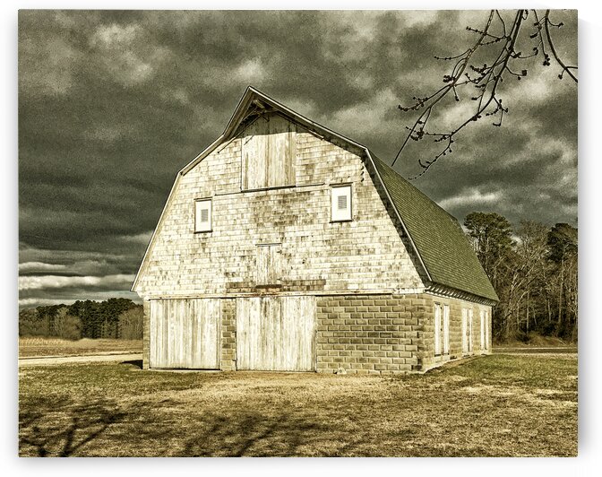 Old Barn in Sussex County in Goldtone by Bill Swartwout Photography