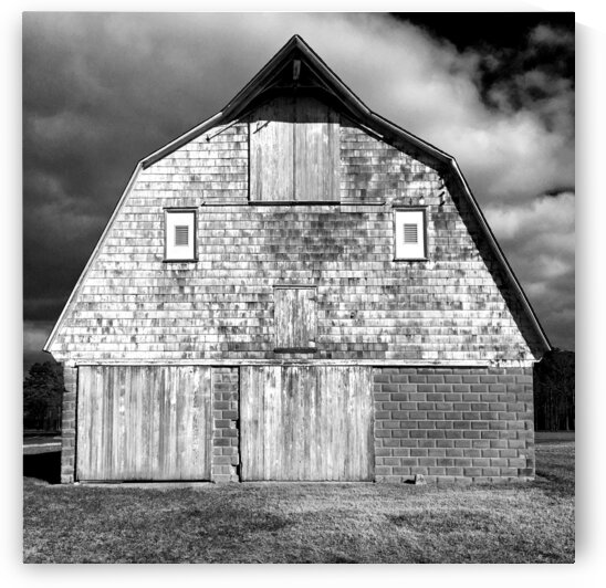 Old Barn Facade in Black and White by Bill Swartwout Photography