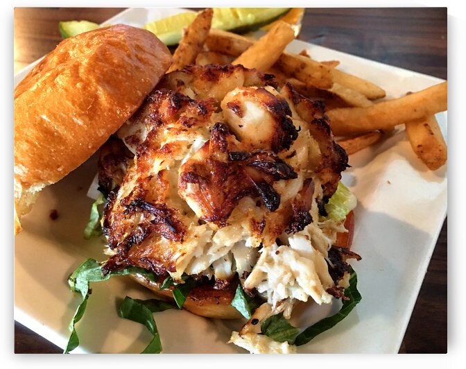 Woodys Crabcake Sandwich by Bill Swartwout Photography