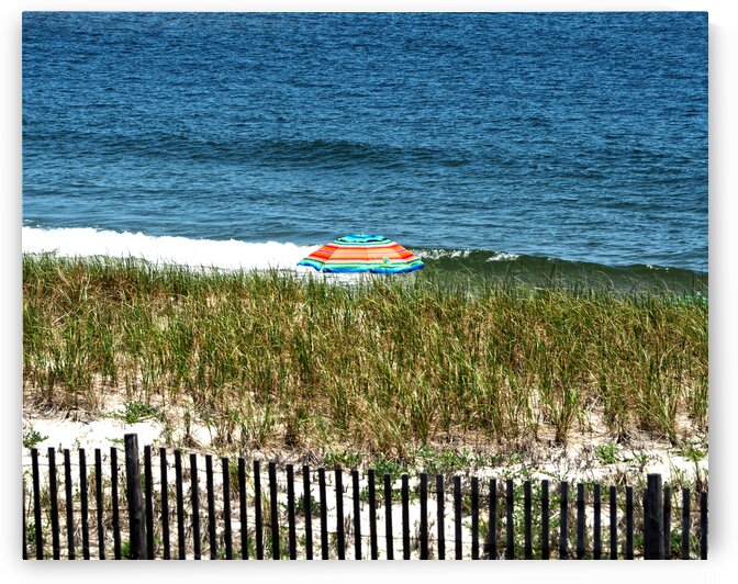 Solitary Beach Umbrella by Bill Swartwout Photography