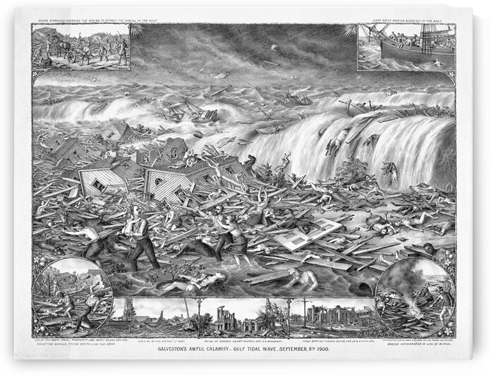 Galveston Hurricane Flood 1900 LOC Master by Bill Swartwout Photography