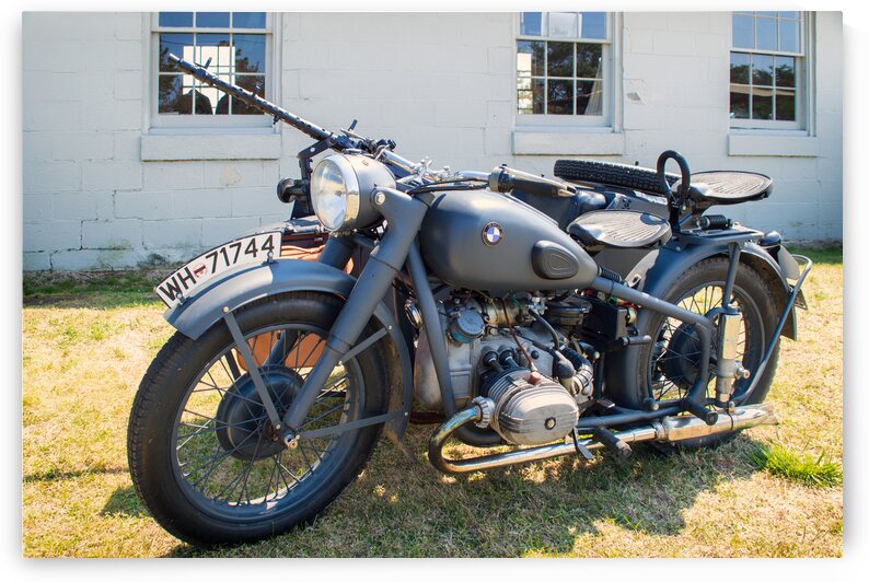 Vintage German Military Motorcycle 100 by Bill Swartwout Photography