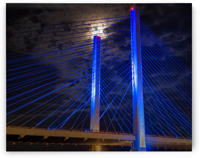 Indian River Bridge Candlestick 9270042 by Bill Swartwout Photography