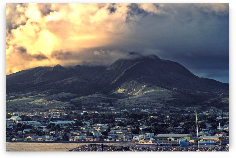 St. Kitts Mountain Dramatic Sky by Bill Swartwout Photography
