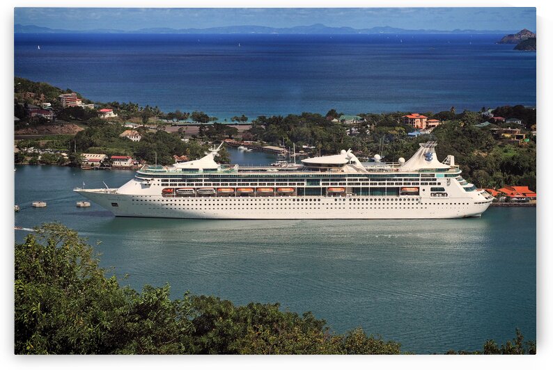St. Lucia Grandeur of the Seas from Abovebove by Bill Swartwout Photography