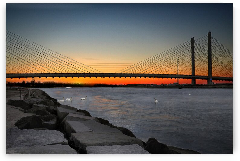 Indian River Bridge over Swan Lake by Bill Swartwout Photography