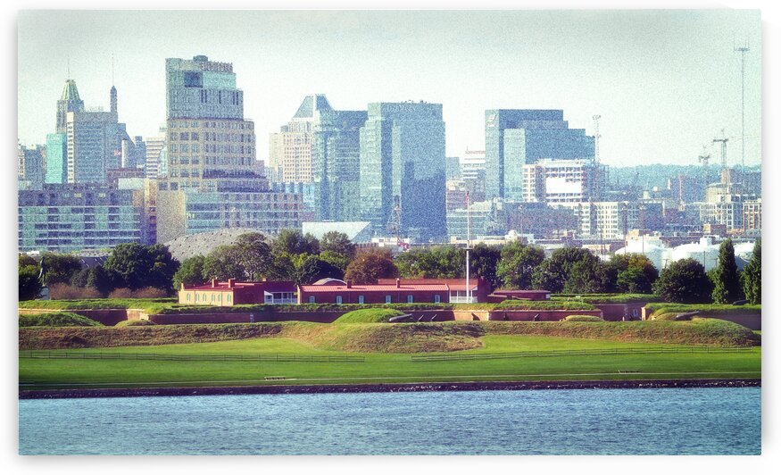 Fort McHenry with Baltimore Background by Bill Swartwout Photography