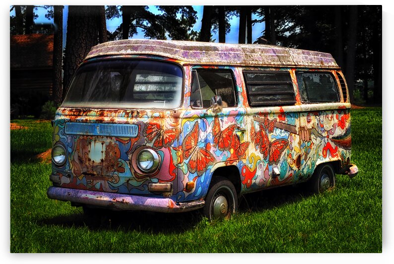 VW Psychedelic Microbus by Bill Swartwout Photography