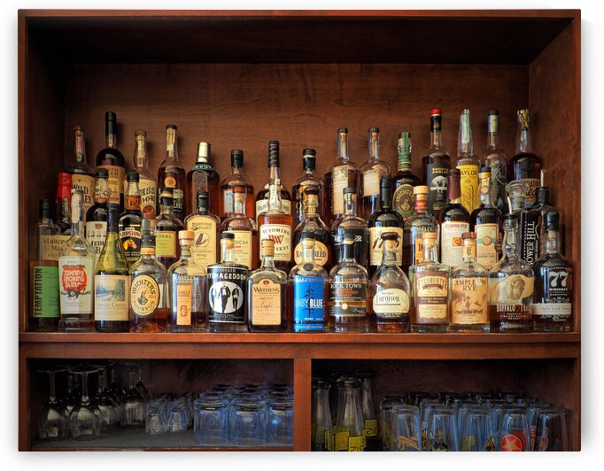 Barflys Well Stocked Whiskey Collection by Bill Swartwout Photography