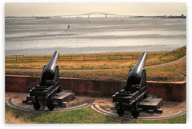Rodman Cannons at Fort McHenry National Monument by Bill Swartwout Photography