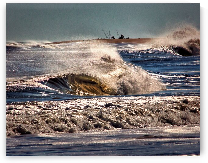 Intrepid Surf Fishing Waves 3257 by Bill Swartwout Photography